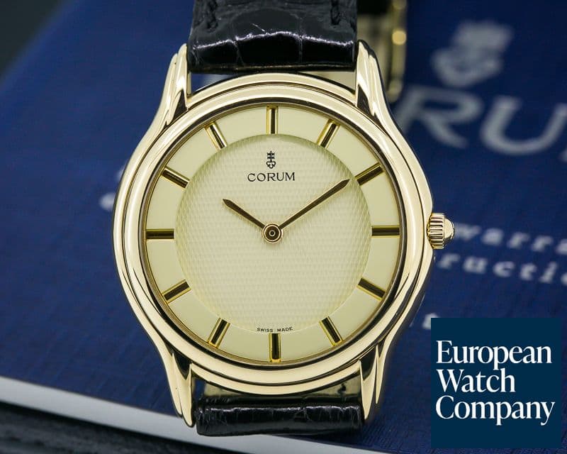 Image of Corum Dune 18k Yellow Gold Curved Case Manual