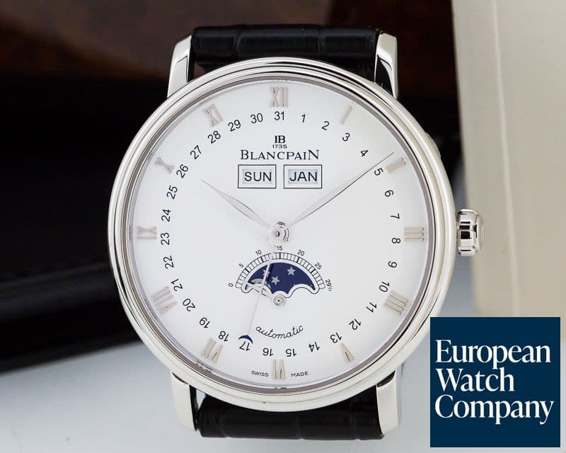 Image of Blancpain Villeret Complete Calendar Moon SS 