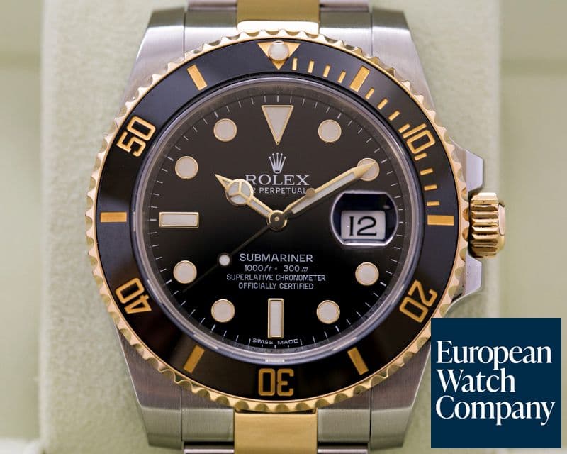 Image of Rolex Submariner Ceramic Black Dial 18K / SS