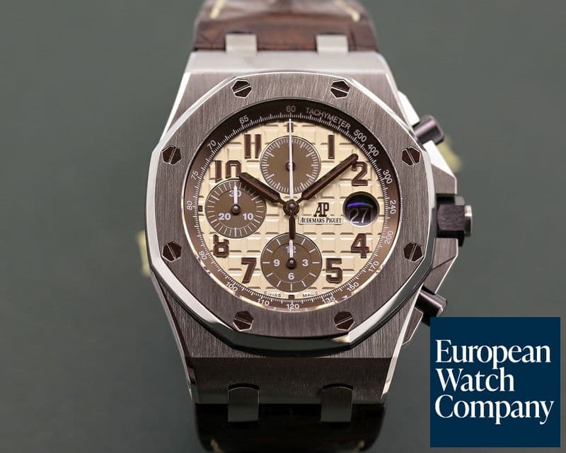 Image of Audemars Piguet Royal Oak Offshore SAFARI SS / Alligator