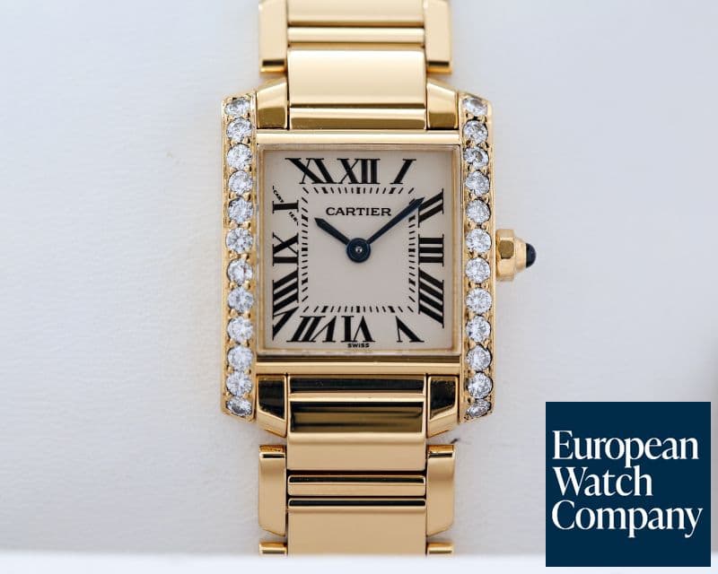 Image of Cartier Ladies Tank Francaise 18K Yellow Gold / Diamond Bezel
