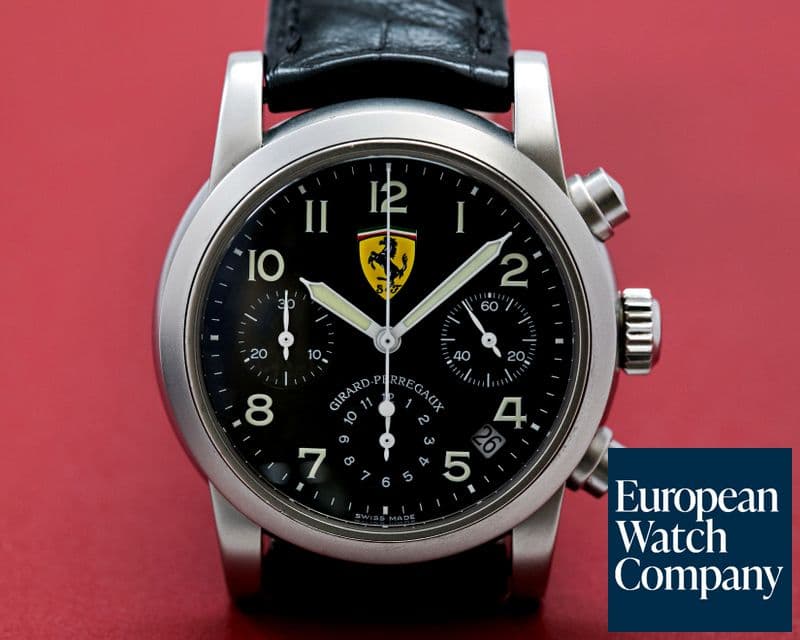 Image of Girard Perregaux Ferrari Chronograph Carbon Fiber Dial