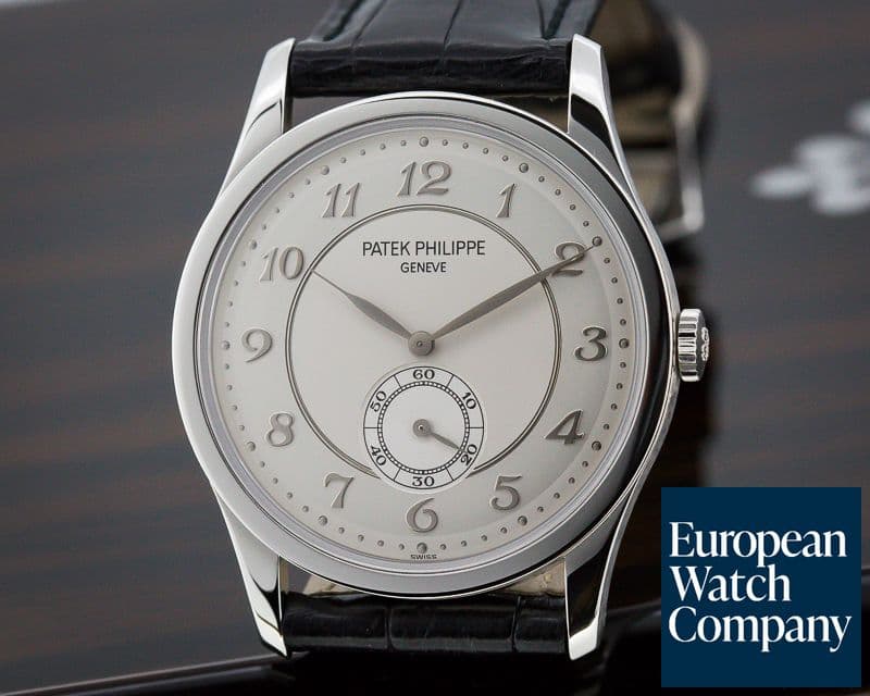 Image of Patek Philippe Calatrava Platinum Silver Dial Arabic Numerals 