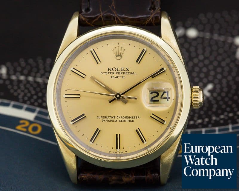 Image of Rolex Oyster Perpetual Date 18K Gold Capped