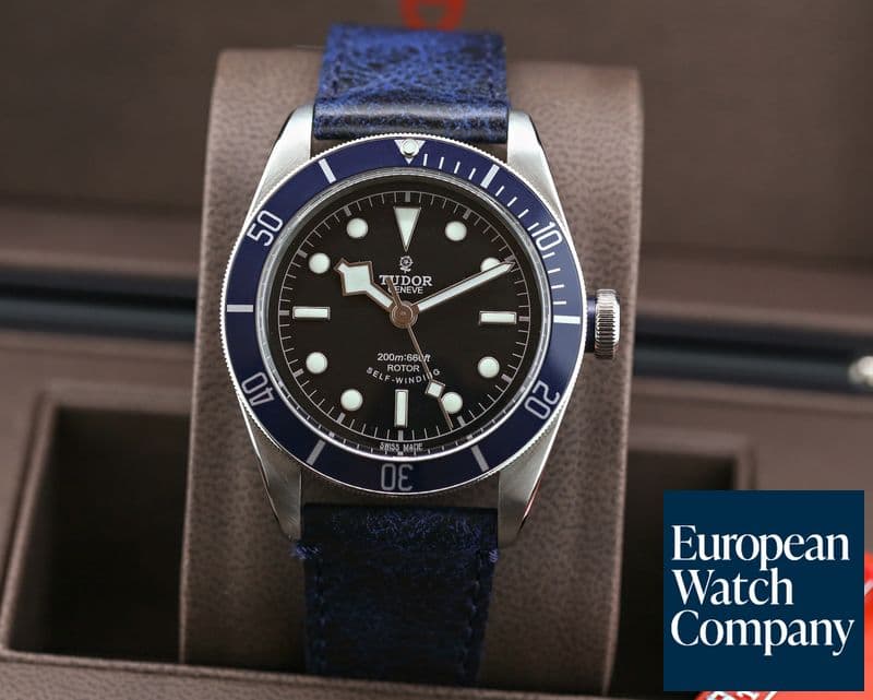 Image of Tudor Tudor Heritage Black Bay SS / Leather