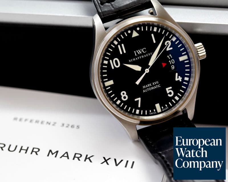 Image of IWC Mark XVII Black Dial SS / Alligator 