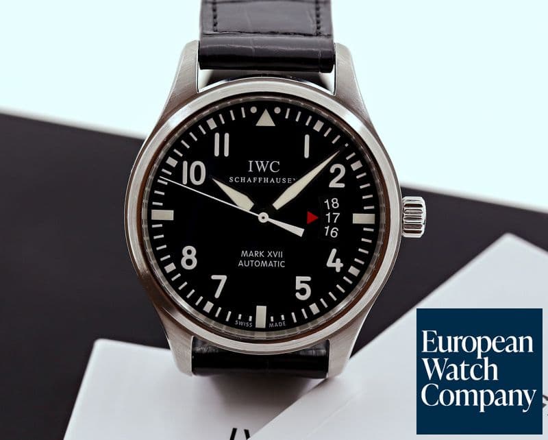 Image of IWC Mark XVII Black Dial SS / Alligator 