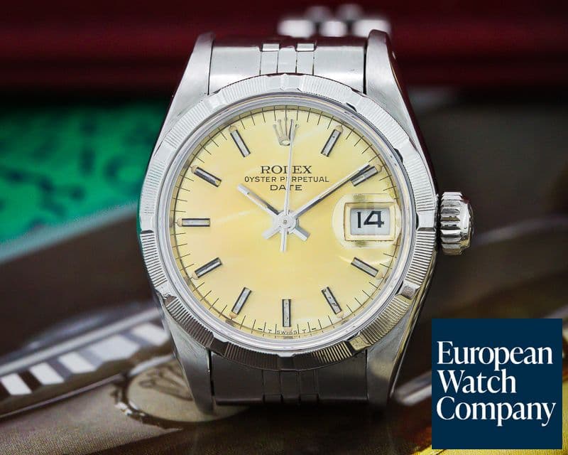 Image of Rolex Ladies Oyster Date SS Silver Dial 
