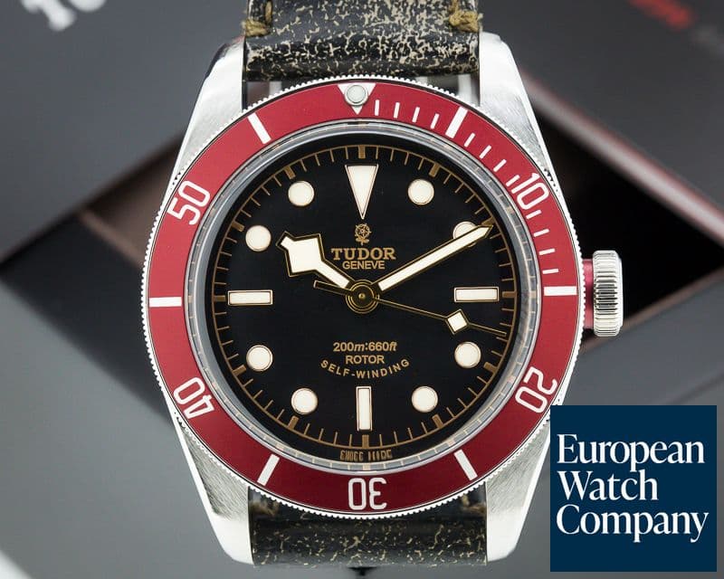 Image of Tudor Tudor Heritage Black Bay SS / Leather