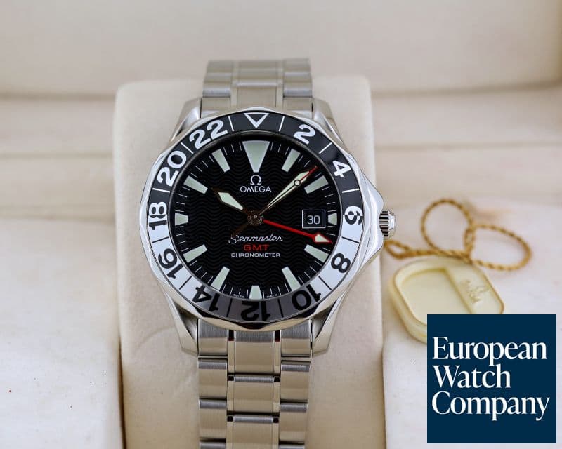 Image of Omega Seamaster GMT 50th Anniversary SS/SS Black Dial 41MM