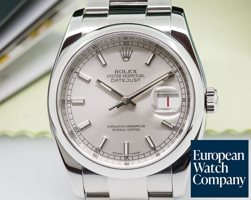 Image of Rolex Datejust Silver Stick Dial SS / SS