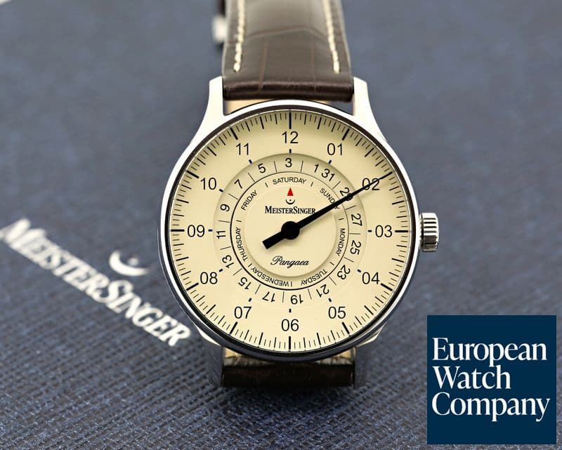 Image of MeisterSinger Pangaea Day Date SS Ivory Dial 