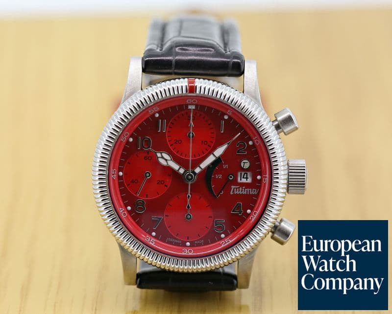 Image of Tutima F2 PR Chrono SS Red Dial 