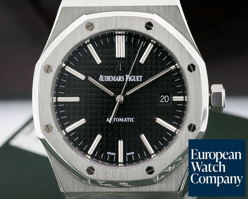 Image of Audemars Piguet Royal Oak Black Dial SS / SS 