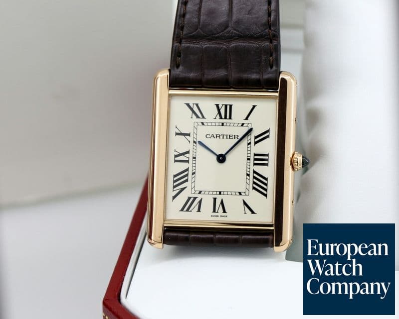 Image of Cartier Tank Louis Cartier XL Manual Wind 18K Rose Gold