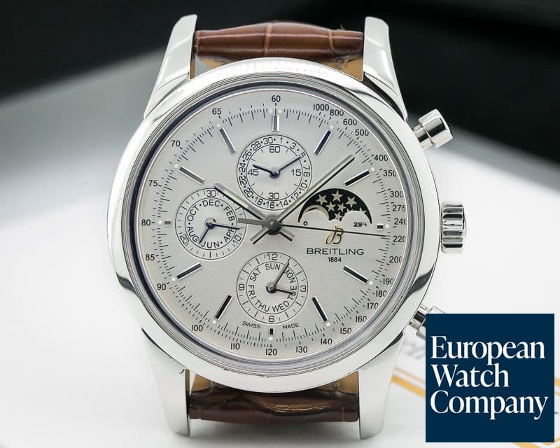 Image of Breitling Transocean Chronograph 1461 SS Silver Dial