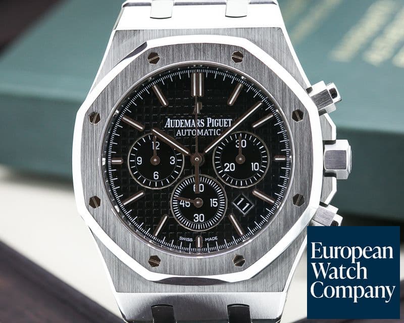 Image of Audemars Piguet Royal Oak Chronograph Black Dial SS 41MM