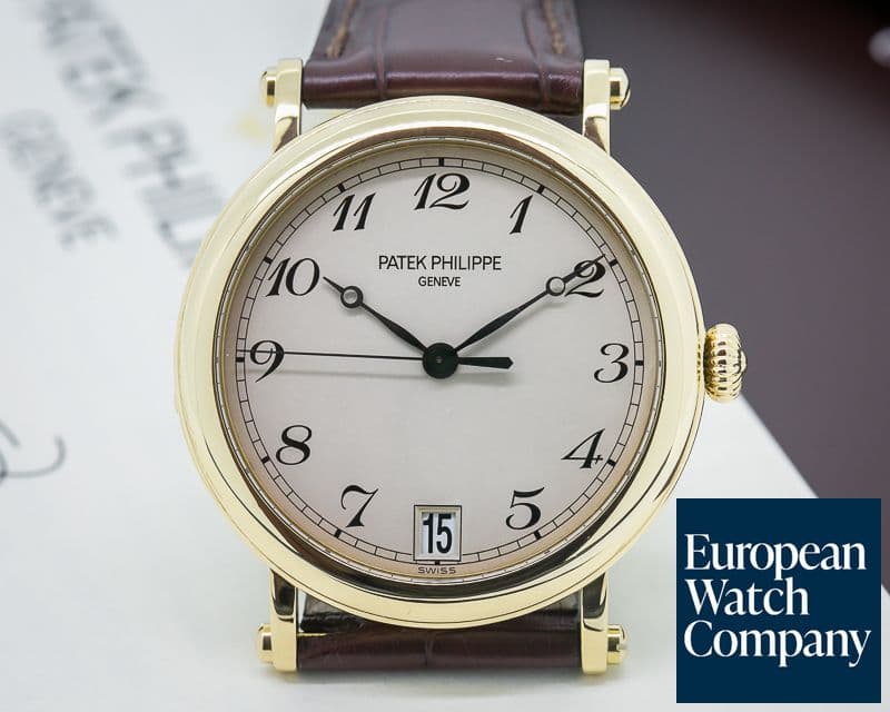 Image of Patek Philippe Calatrava Officers Case 18K Yellow Gold