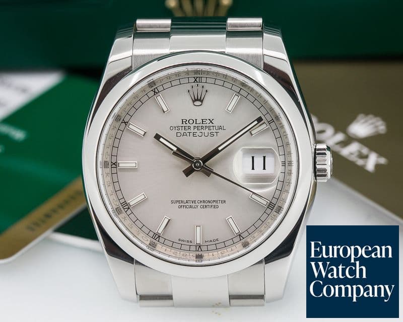 Image of Rolex Datejust Silver Stick Dial SS / SS