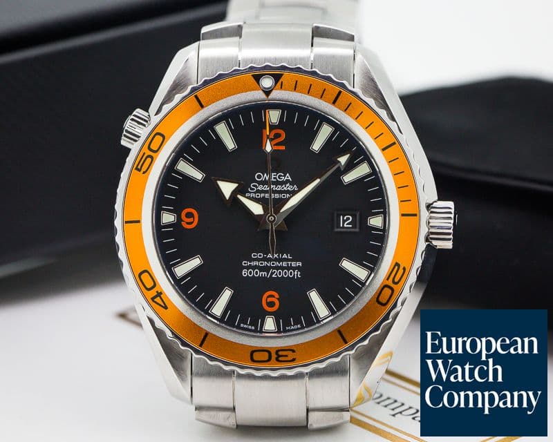 Image of Omega Seamaster Planet Ocean Co-Axial Orange Bezel 45.5MM