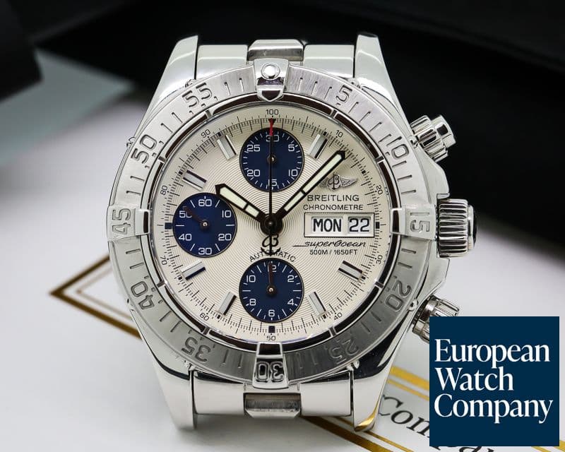 Image of Breitling Super Ocean Chronograph SS/SS White Dial 42MM