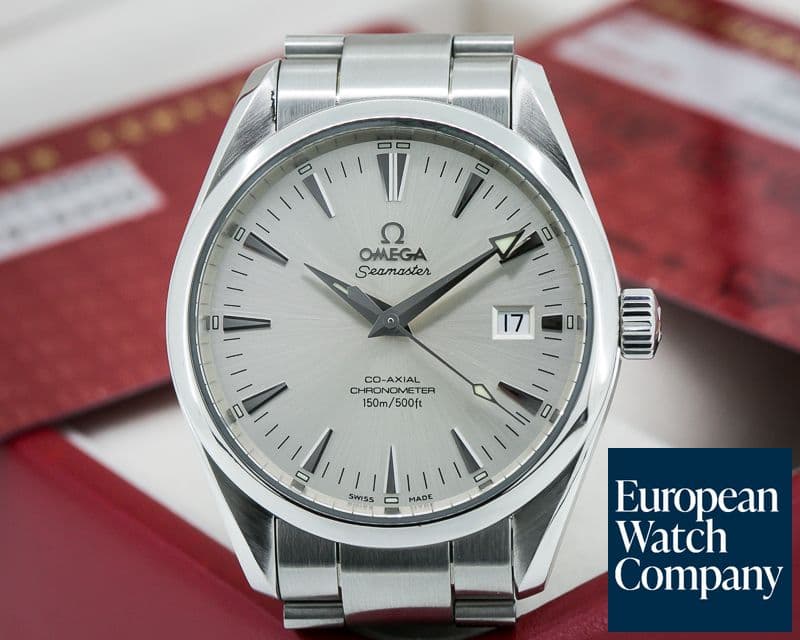 Image of Omega Aqua Terra Co-Axial Date Silver Dial SS / SS 
