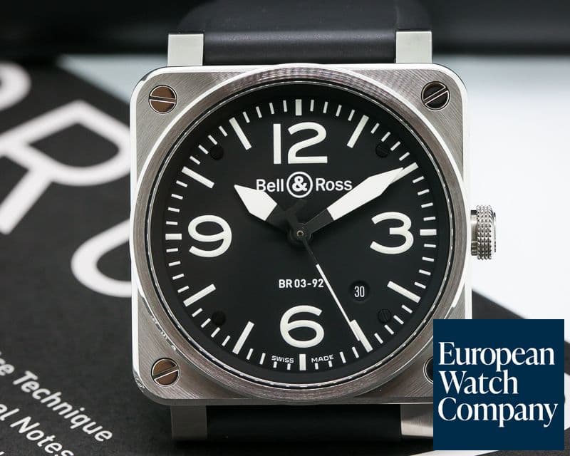 Image of Bell & Ross BR 03 92 SS / Rubber 