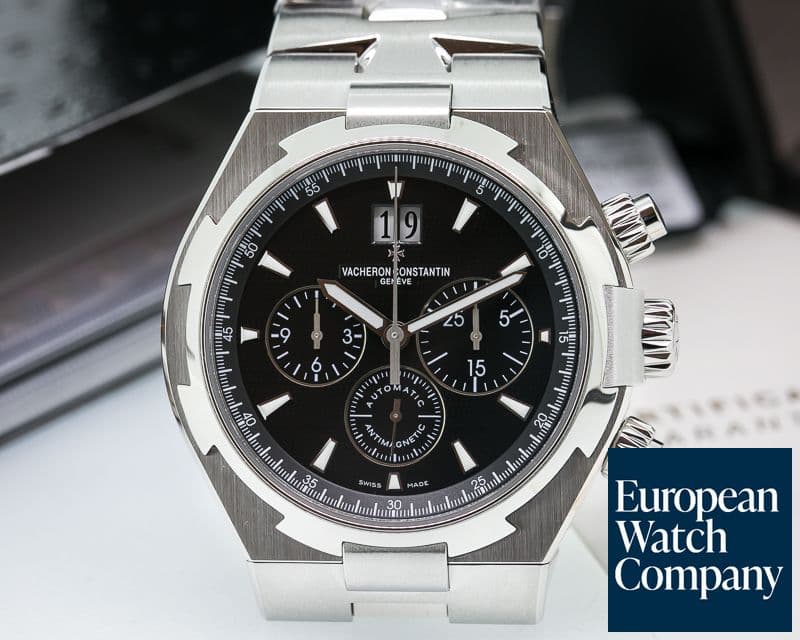 Image of Vacheron Constantin Overseas Chronograph Black Dial SS / SS  