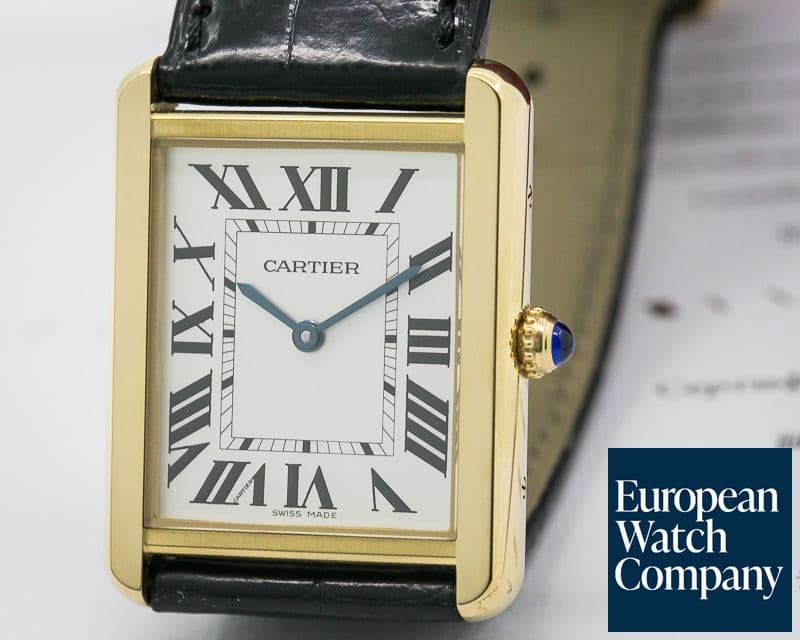 Image of Cartier Tank Solo Medium 18K Yellow Quartz