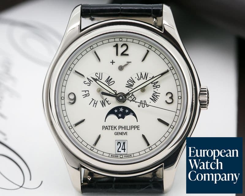 Image of Patek Philippe Annual Calendar 18K White Gold Porcelain Dial 

