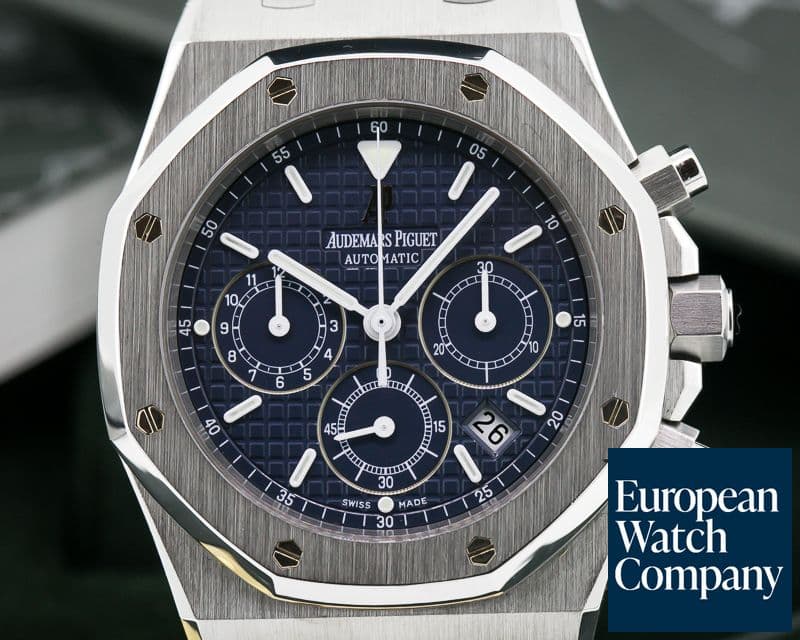 Image of Audemars Piguet Royal Oak Chronograph Blue Dial SS / SS 