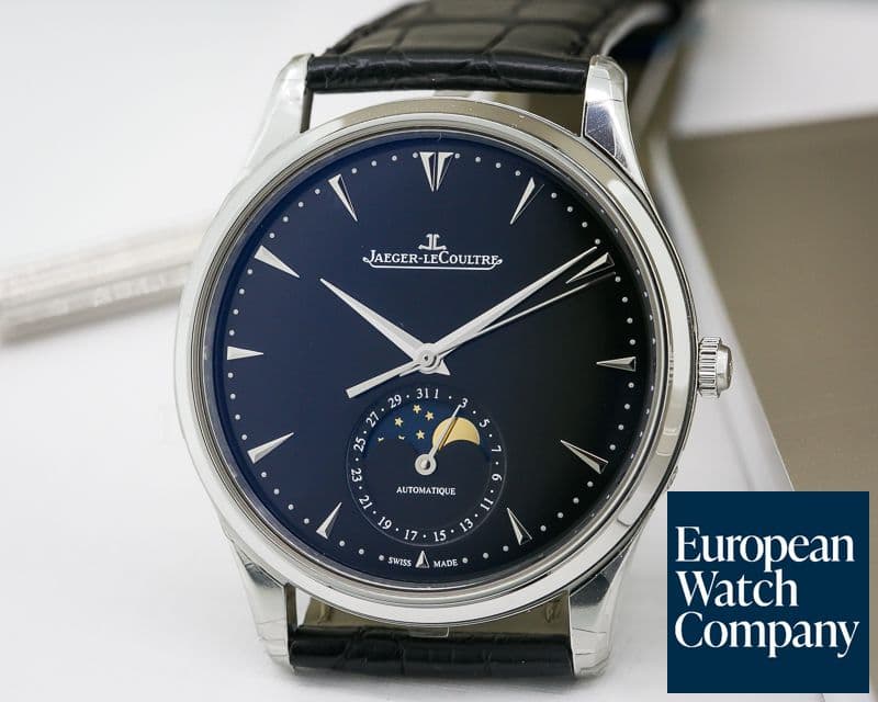 Image of Jaeger LeCoultre Master Ultra Thin Moon SS Black Dial NOVELTY