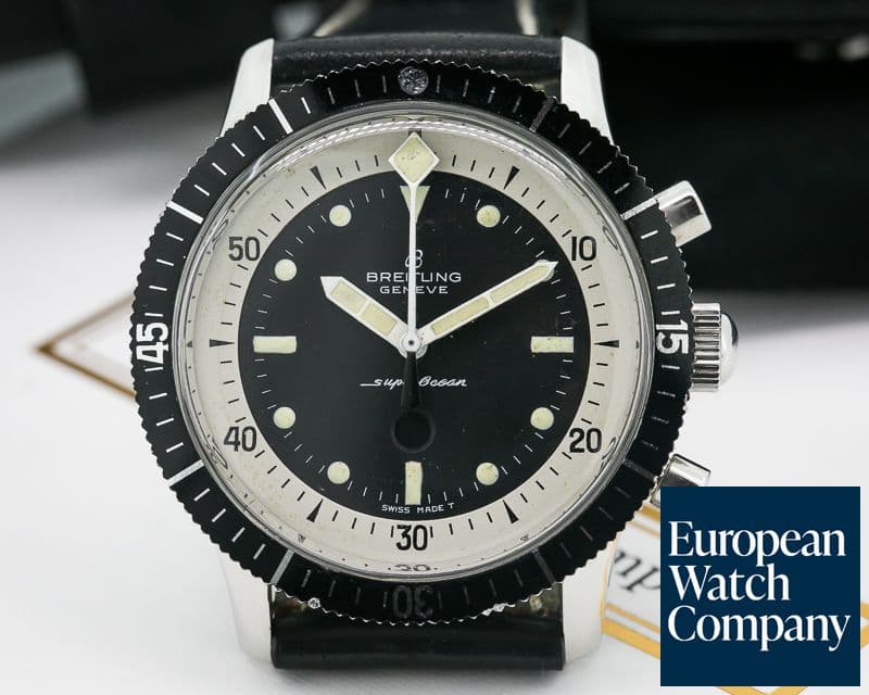 Image of Breitling Vintage Breitling Superocean "Slow Counter" Chronograph SS RARE