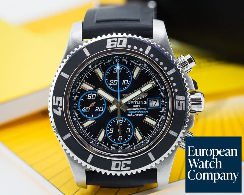 Image of Breitling SuperOcean Chronograph II Blue Accents SS / Rubber 