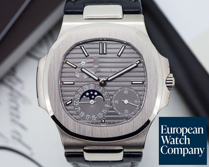 Image of Patek Philippe Nautilus Power Reserve Moonphase 18K White Gold UNWORN