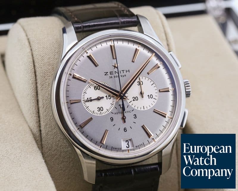 Image of Zenith Captain Chronograph SS / Silver Dial 