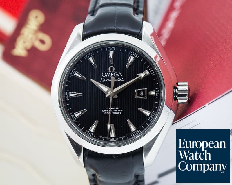 Image of Omega Ladies Aqua Terra Co-Axial Date Black Dial 34MM SS
