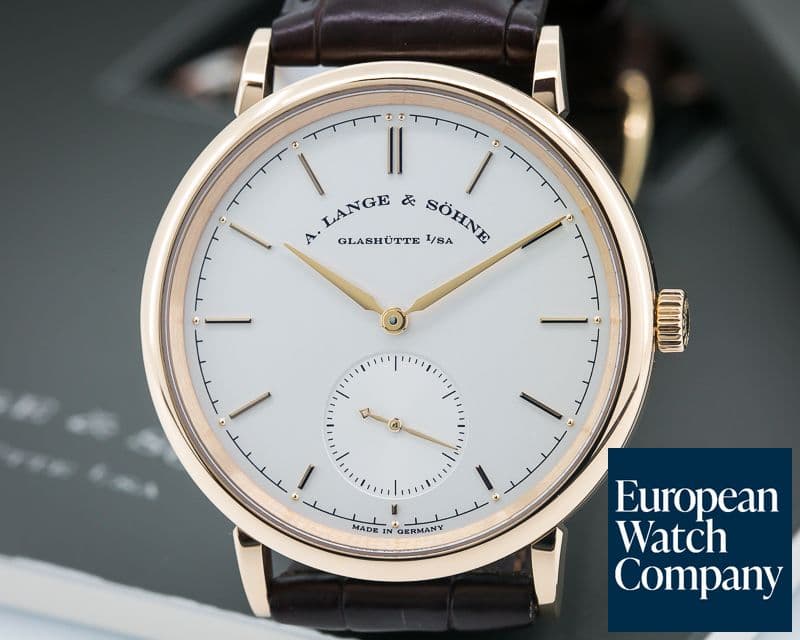 Image of A. Lange and Sohne Saxonia Automatik 18K Rose Gold / Silver Dial