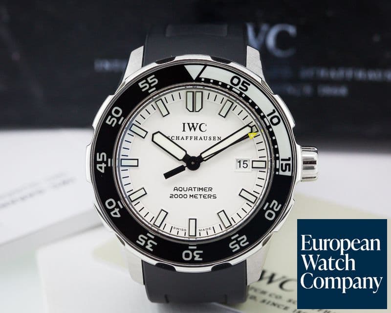 Image of IWC Aquatimer Automatic 2000 White Dial SS / Rubber 
