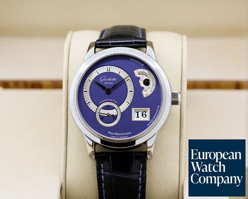 Image of Glashutte Original PanoMaticLunar SS / Blue Dial