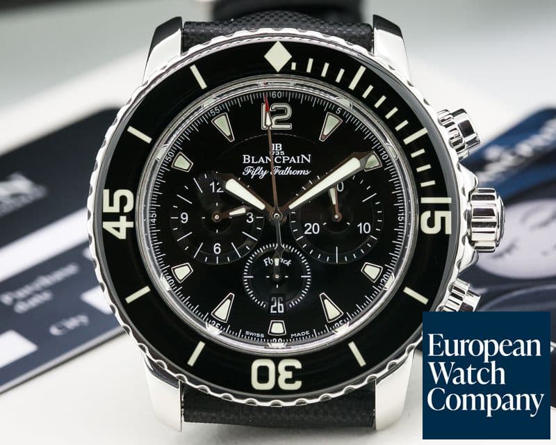 Image of Blancpain Fifty Fathoms Chronograph SS / Kevlar 