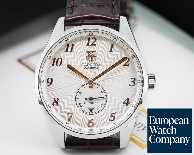Image of TAG Heuer Carrera Heritage Silver Dial Automatic SS