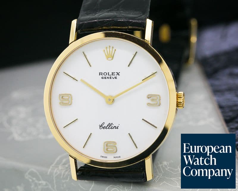 Image of Rolex Cellini 18K Yellow Gold White Dial 