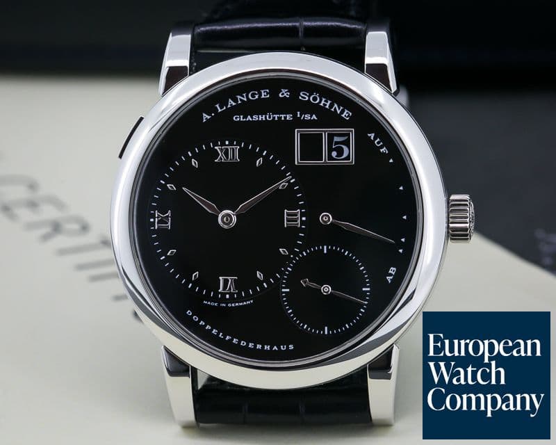 Image of A. Lange and Sohne Lange 1 Platinum Black Dial "DARTH"