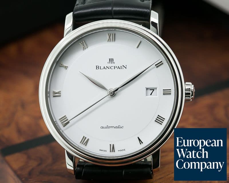 Image of Blancpain Ultra Slim White Dial Automaitc SS