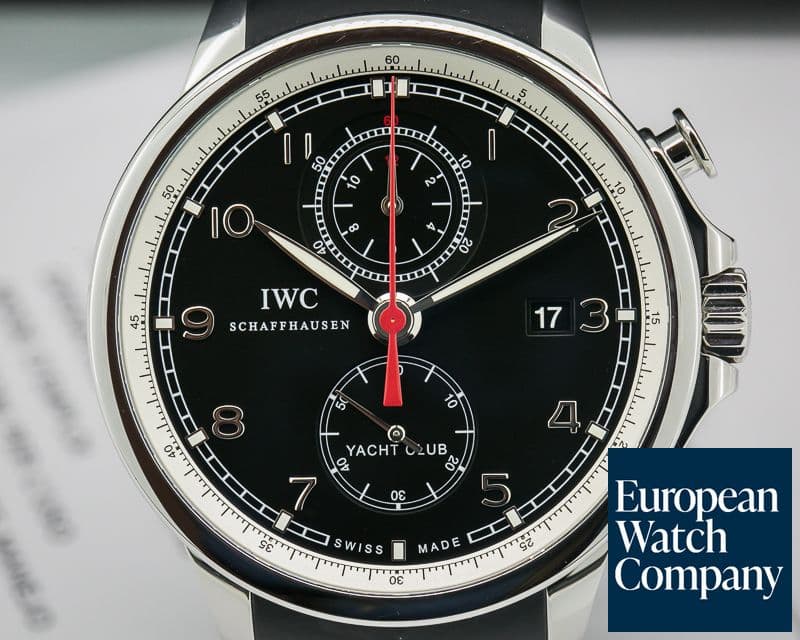 Image of IWC IWC Portuguese Yacht Club Flyback SS Black Dial