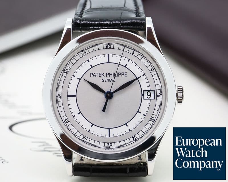 Image of Patek Philippe Calatrava 18K White Gold Sector Dial 