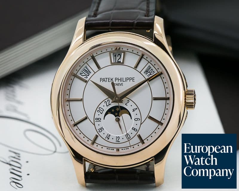 Image of Patek Philippe Annual Calendar Silver Dial 18K Rose Gold 

