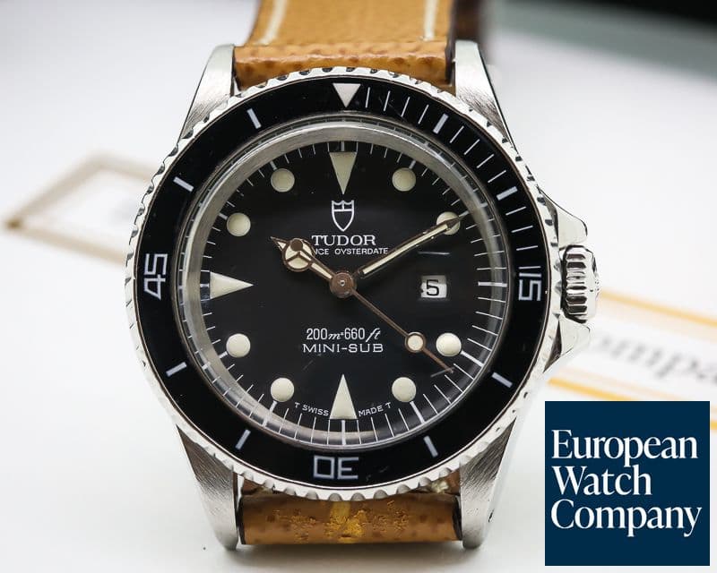 Image of Tudor Vintage Mini Submariner Black Matte Dial SS
