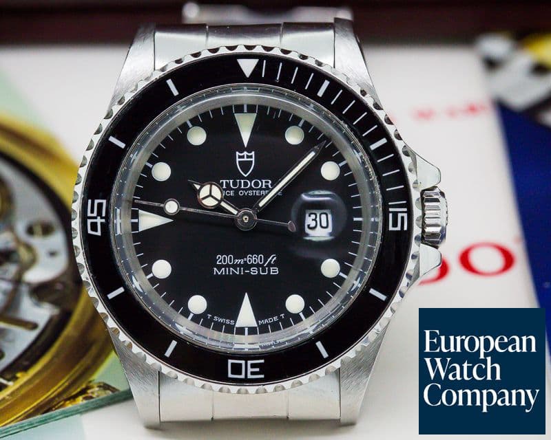 Image of Tudor Vintage Mini Submariner Black Matte Dial SS / SS FULL SET